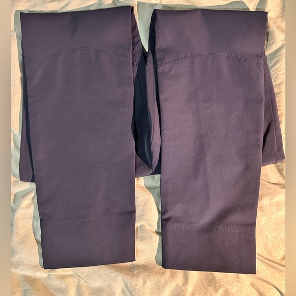 0416 SEDUCTIVE PANT NAVY BLUE CAPRI Tailored Silhouette